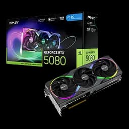 Видеокарта GeForce RTX 5080 16GB PNY Epic-X Triple Fan ARGB OC (VCG508016TFXXPB1-O)