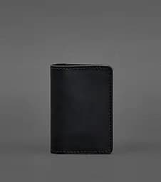 Кожаный кард-кейс (визитница) 6.0 черный Crazy Horse