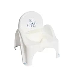 Горшок-стульчик Теga Зайчики, с музыкой, белый (PO-065-103)