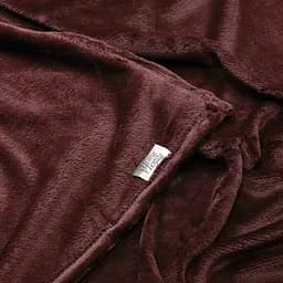 Плед Ardesto Flannel 160х200 см 100% поліестер бургунді pbe0050477 - мініатюра 4