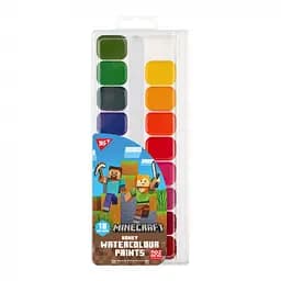 Фарби акварельні Yes Minecraft, 18 кольорів, медові, без пензля
