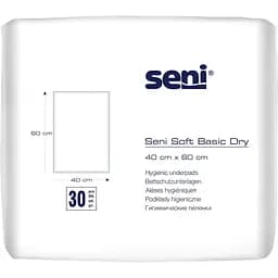 Одноразовые гигиенические пеленки Seni Soft Basic Dry 60х40 см 30 шт.