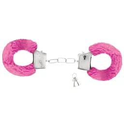 Наручники з хутром Crushious рожеві
