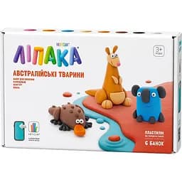 Набор самостоятельно твердеющего пластилина Ліпака Австралийские животные: утконос, кенгуру, коала (60052-UA01)