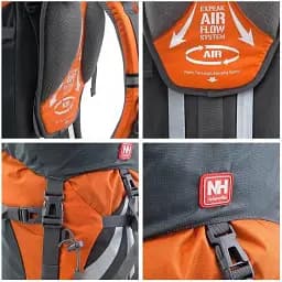 Рюкзак Naturehike NH70B070-B 70 л + 5 л помаранчевий - мініатюра 6