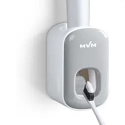Диспенсер для зубної пасти MVM BP-24 клейкий, білий з сірим (BP-24 WHITE/GRAY) - мініатюра 4