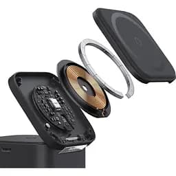 Бездротовий зарядний пристрій Baseus MagPro 2-in-1 Magnetic Wireless Charger 25 W P10264100121-00 Black - мініатюра 7