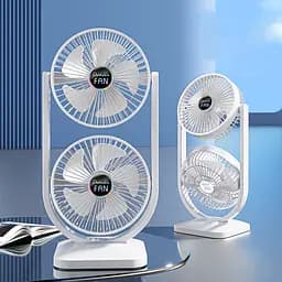 Настільний вентилятор S30 Dual-Fan 3000mAh White - мініатюра 2