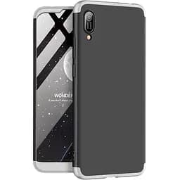 Чохол-накладка GKK 3 in 1 Hard PC Case HuAwei Y6 2019 Silver/Black