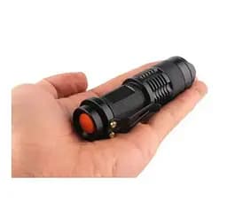 Фонарик ручной Watton WT304 1LED CREE Q5, 3W, 3 режима+Zoom, АА/1300mah, Black, IP40, СЗУ, 92х26х26 - мініатюра 3