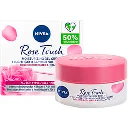 Гель-крем NIVEA Rose Touch Увлажняющий с розовой водой и гиалуроновой кислотой 50 мл