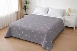 Муслиновое покрывало 160x220 см с минималистичным принтом, плед на двуспальную кровать, домашний текстиль, декоративное, серое