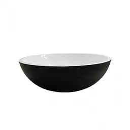 Умивальник Adamant KREIS-42 Black-White 420x420x150 мм штучний камінь - мініатюра 2