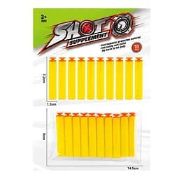 Пароллоновые снаряды W816-70 10 шт в наборе, в пакете (6975415410130)