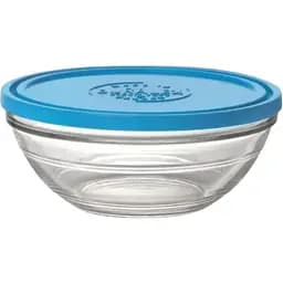 Контейнер Duralex круглий Lys з синьою кришкою 2.4 л 23 см (9068AM06)