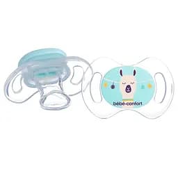 Пустушка силіконова Bebe Confort Newborn Physio Bolivia, анатомічна, 0-2 міс., 2 шт., блакитна (3104201750)