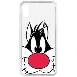 Чохол-накладка Toto Acrylic+TPU Print Case Apple iPhone XS Max #11 Cat Nose Transparent