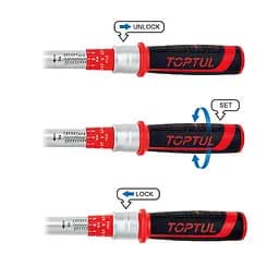Динамометричний ключ 1/2x525мм 40-210Nm Toptul hoz0008761 - мініатюра 2