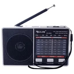 Радіоприймач Golon RX-8866 з акумулятором, колонка з FM/AM/SW/TV, ліхтариком, USB, microSD