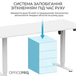 Комп'ютерний стіл OfficePro (ODE1670W) White (ODE1670W) - мініатюра 10