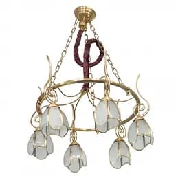 Люстра підвісна Brille кантрі E27 40W PB (BL-704S/6)