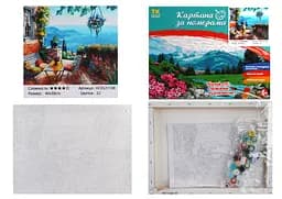 Набір для розпису по номерах Пейзаж Ніцци, TK Group, 30x40 см, 31108