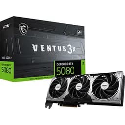 Видеокарта MSI GeForce RTX 5080 16G VENTUS 3X OC (G5080-16V3C) EU [125997]