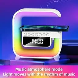Настільна лампа G3 Mini з Bluetooth колонкою, будильником і бездротовою зарядкою 15 Вт - мініатюра 2