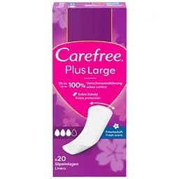 Ежедневные прокладки Carefree Plus Large Fresh 20 шт. (3574661606231/3574661487564)