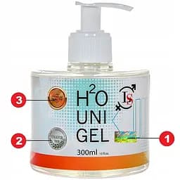 Гелевий лубрикант на водній основі Love Stim H2O UNI Gel 300 мл - мініатюра 2