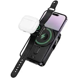 Портативний ЗП Power Bank Hoco Q48 Core PD20W з БЗП+iWatch 10000 mAh Black