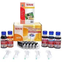 Комплект перезаправних картриджів WWM CANON iP4840/MG5140/5240 AO-chip (RC.CLI426ARC)