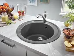 Кухонна мийка Grohe K200 із композиту 31656AT0, Чорний - мініатюра 3