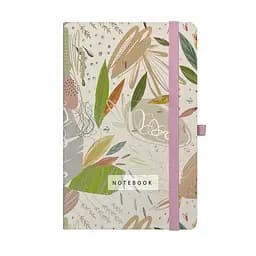 Книжка записна Felicity, 136x207 мм, 96 аркушів, клітинка, бежева