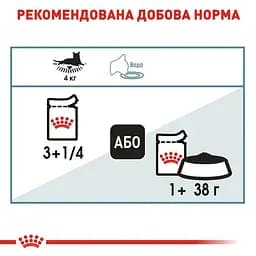 Набір вологого корму для дорослих котів Royal Canin Hairball Care шматочки в соусі 1.02 кг (12 шт. х 85 г) - мініатюра 5