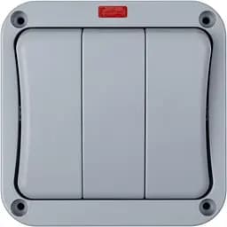 Всепогодний вимикач HiSmart 3 вимикачі, IP66, EU