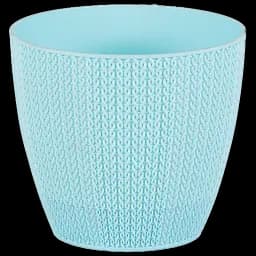 Горщик для квітів Serinova Sumela, 5 л, світло-блакитний (SML4-PudraMavi)