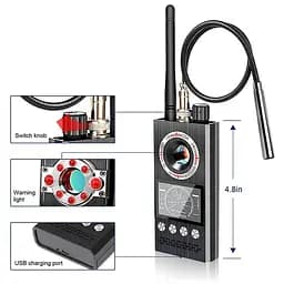 Детектор жучків, індикатор прослушки, пристрій для виявлення прихованих камер Protect K-68 (Удосконалена версія) (100625) - мініатюра 3