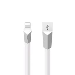 USB Cable Hoco X4 Zinc Alloy Rhombic Lightning White 1.2m