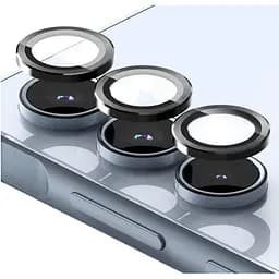 Захисне скло DK для Samsung Galaxy A35 A356 на камеру Lens Metal Ring Eagle Eye 017695 black 2 шт.