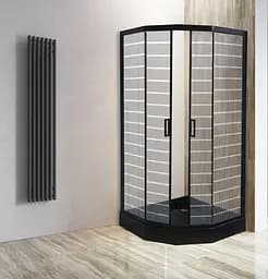 Душевая кабина Asignatura Perissa 90x90 без поддона 69020802, черный, прозрачный