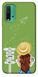 Чохол Demsky Travel girl для Xiaomi Redmi Note 9 4G / Redmi 9 Power / Redmi 9T
