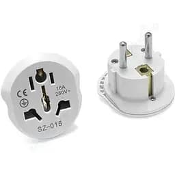 Переходник адаптер GRAND 220 WN-18 из вилки AU US UK CN в европейскую EU розетку