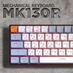 Клавіатура GamePro MK130R, Black, USB, механічна (перемикачі Outemu Red), RGB-підсвічування, 61 кнопка, 1.8 м, UK/EN - мініатюра 4