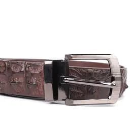 Ремінь Crocodile Leather чоловічий  3,7х115 см acs0029608 - мініатюра 7