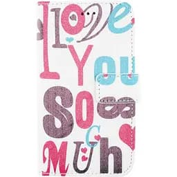 Чохол-книжка Toto Book Universal cover Picture Love with window 4.5-5" Hot Pink