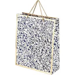 Пакет подарунковий 1633M Синьо-білий