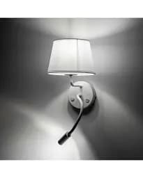 Бра, настінний світильник Tk Lighting 10080 Maja E27+G9 2x60+6W IP20 Wh - мініатюра 2
