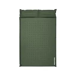 Килимок надувний із подушкою двомісний Naturehike CNK2550WS025, 60 мм, зелений