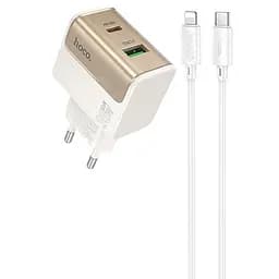 СЗУ Hoco CS73A Star Speed PD30W+QC3.0 (1USB-A/1C) + кабель Type-C to Lightning